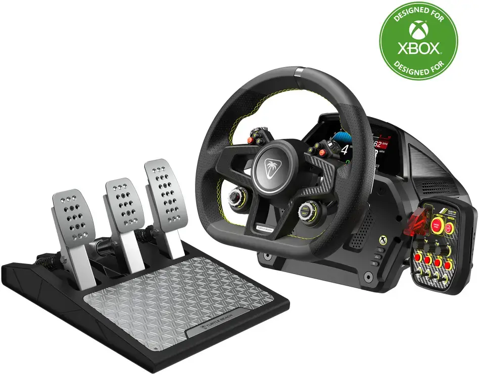 Turtle Beach VelocityOne, Steering wheel + Pedals, PC, Xbox One, Xbox Series S, Xbox Series X, Back button, Select button, Wired, USB, USB Type-C