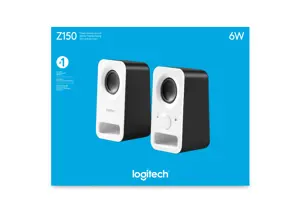 "Logitech Z150" stereofoniniai garsiakalbiai, ES, 2.0 kanalų, laidiniai, 3 W, balti