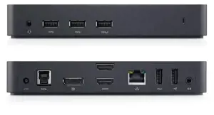 DELL USB 3.0 Ultra HD Triple Vidoe Docking Station D3100, laidinė, USB 3.2 Gen 1 (3.1 Gen 1) Type-B…