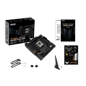 ASUS TUF GAMING B650M-PLUS WIFI, AMD, Socket AM5, DDR5-SDRAM, 128 GB, DIMM, dviejų kanalų