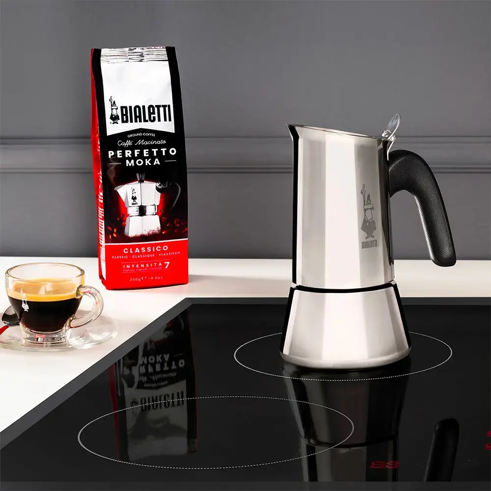 "Bialetti Venus" dėžutė Moka puodas 0,2 l sidabrinis