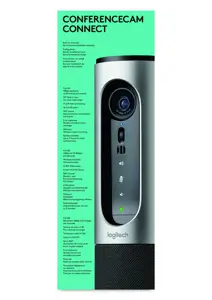 "Logitech Connect", "Full HD", 1920 x 1080 pikselių, 90°, 4x, sidabrinis