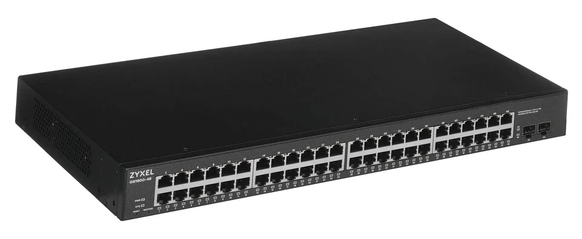 Zyxel GS1900-48-EU0102F, L2, Gigabit Ethernet (10/100/1000), montavimas į stovą