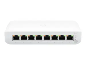 UBIQUITI UniFi Switch Lite 8 Gigabit RJ45 prievadai, įskaitant 4x 802.3at PoE+