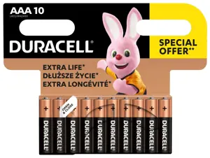Baterijos DURACELL AAA, 10 vnt.