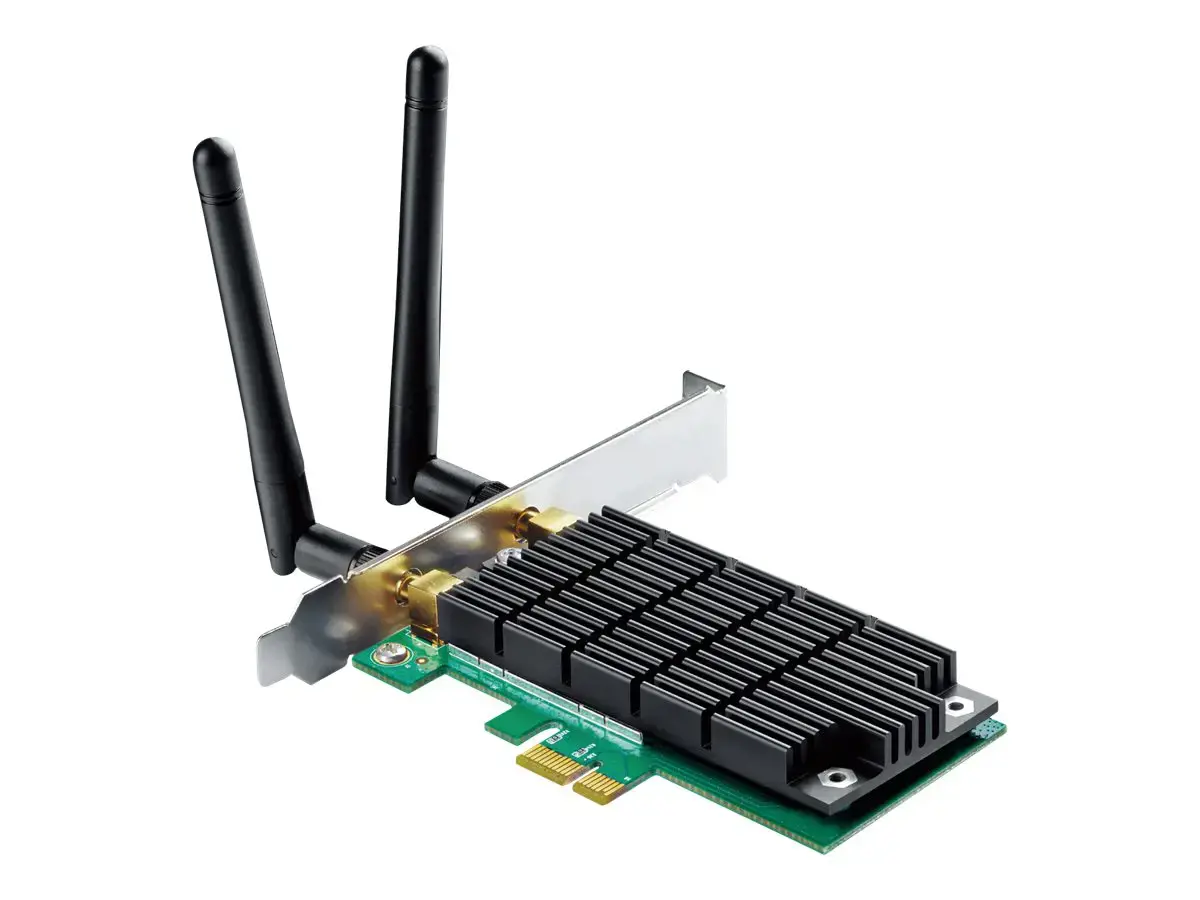 "TP-Link AC1200" belaidis dviejų juostų "PCI Express" belaidžio ryšio adapteris, vidinis, belaidis, "PCI Express", WLAN, 867 Mbps, juodas, žalias
