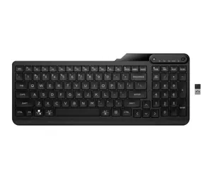 HP 475 Wireless Silent Keyboard - Dual-Mode, Spill-resistant, Sanitizable, Programmable - Black - U…