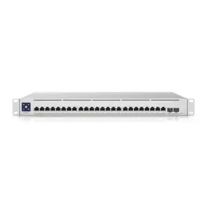 "Ubiquiti" 3 lygmens komutatorius su (24) 10GbE RJ45 prievadais ir (2) 25G SFP28 prievadais