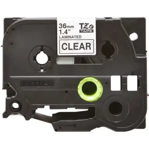 OEM juosta Brother TZE161 36 juoda ant skaidrios spalvos
