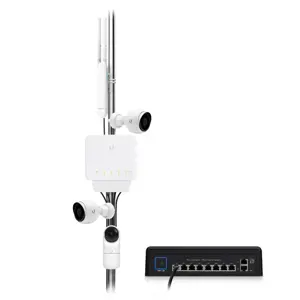 UBIQUITI USW-Flex Ubiquiti USW-Flex 5 x Gigabit UniFi komutatorius (1x PoE įėjimas, 4x PoE+/48V PoE išėjimas 46W)