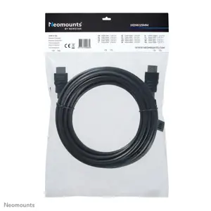 "Neomounts by Newstar" HDMI kabelis, 5 m, A tipo HDMI (standartinis), A tipo HDMI (standartinis), 10,2 Gb/s, juodas