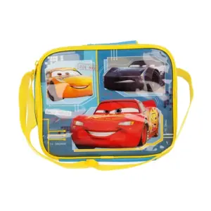 Automobiliai - Šiluminis krepšys su diržu (geltonas)