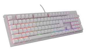 THOR 303 | Mechanical Gaming Keyboard | Wired | US | White | USB Type-A | Outemu Peach Silent