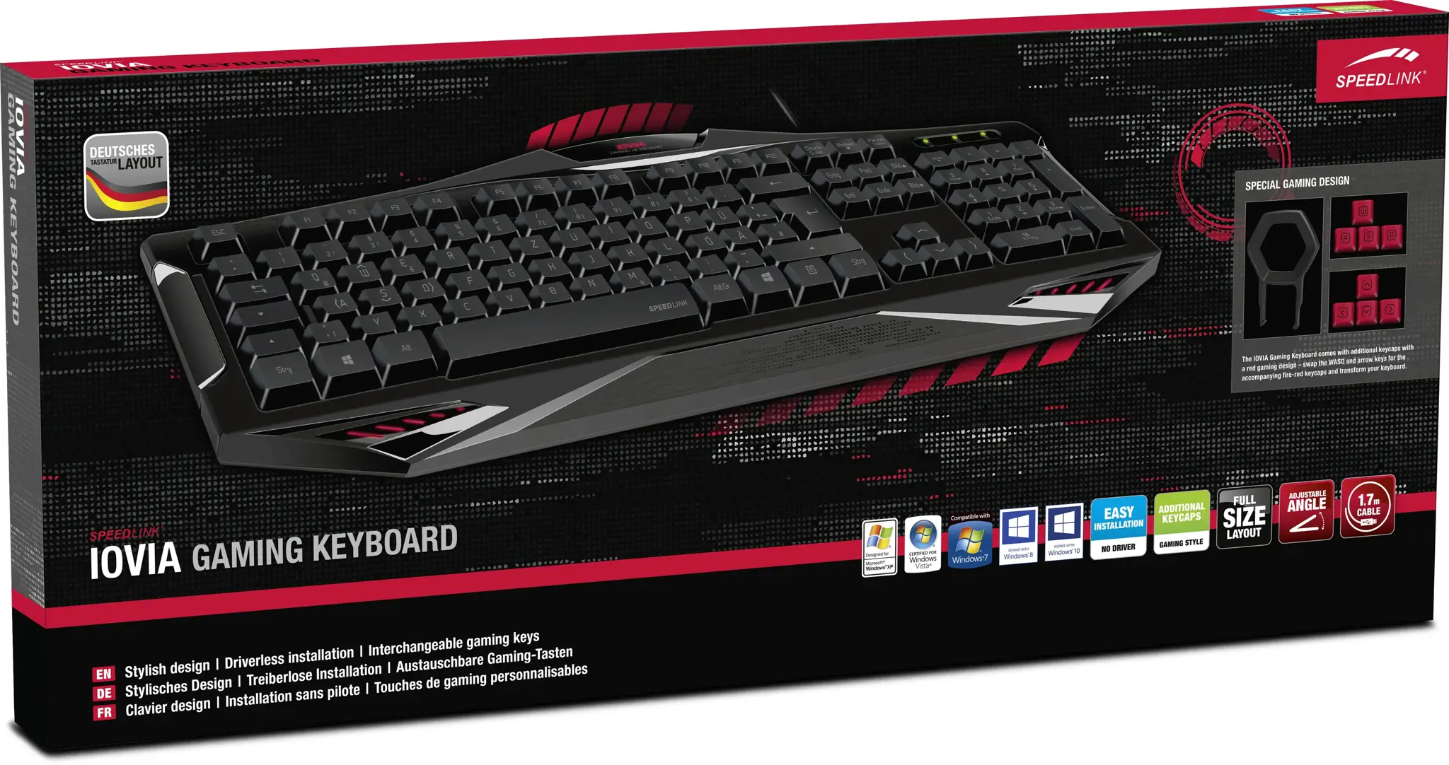 "Speedlink" klaviatūra "Iovia Nordic" (SL-670001-BK-NC)