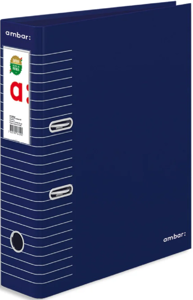 A4 Lever Arch File Ambar Stripes Blue