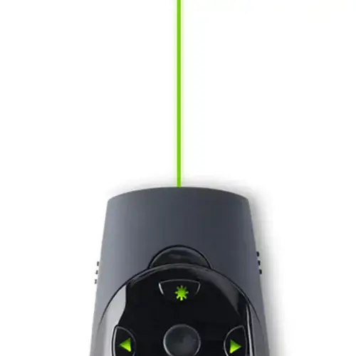 "Kensington Presenter Expert™" belaidis kursoriaus valdymas su žaliuoju lazeriu, RF, USB, 45 m, juodas