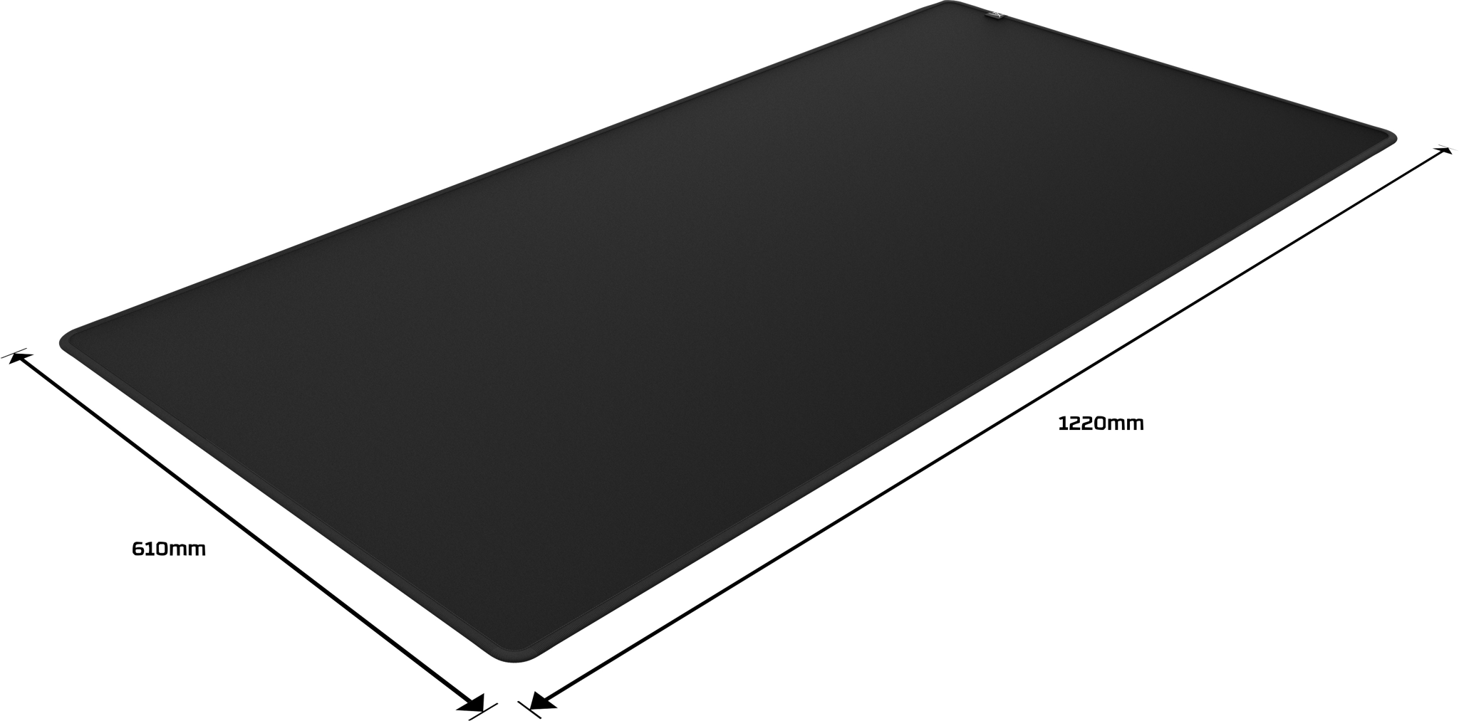 "HyperX Pulsefire" kilimėlis - medžiaginis (2XL), juodas, vienspalvis, medžiaginis, guminis, žaidimų pelės kilimėlis