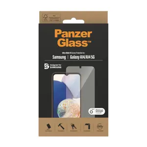 "PanzerGlass" itin plataus pritaikymo ekrano apsauga, "Samsung", "Galaxy A14/A14 5G", skaidri