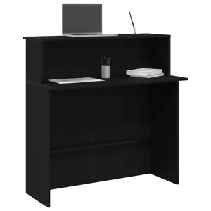 Registratūra Juoda 100x50x103,5 cm apdirbta mediena