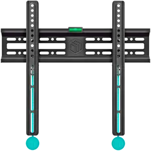 ONKRON Fixed TV Wall Mount for 32 to 65-inch Flat Panel TVs Digital Panels 50 kg, Black