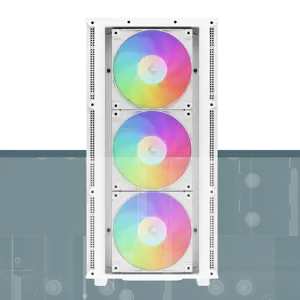 "DeepCool CH560 DIGITAL WH", "Midi Tower", Kompiuteris, Baltas, ATX, EATX, "micro ATX", Mini-ITX, ABS, Plienas, Grūdintas stiklas, Multi