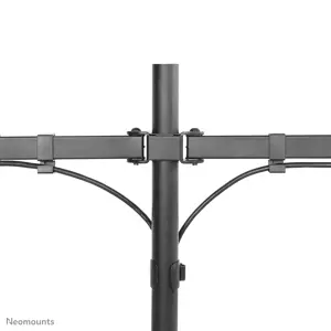 NEOMOUNTS BY NEWSTAR Monitor Dual-DeskMount 10-32inch clamp/grommet Full motion Tilt Swivel Pivot juoda