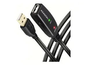 "Axagon ADR-220" aktyvusis ilgintuvas USB 2.0 A-M > A-F kabelis, 20 m ilgio. Maitinimo šaltinio parinktis.