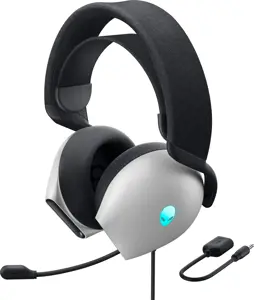 "Alienware AW520H", laidinis, žaidimų, 20-40000 Hz, 297 g, ausinės, baltos spalvos