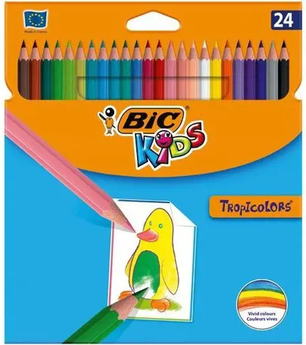 Bic spalvoti pieštukai Tropicolors 24 spalvų rinkinys, 022510