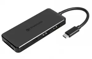 TRANSCEND 3 prievadų šakotuvas 1 prievadas PD SD/MicroSD skaitytuvas USB 3.1 Gen 2 C tipo