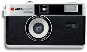 "AgfaPhoto" 35 mm pusės kadro fotoaparatas, juodas