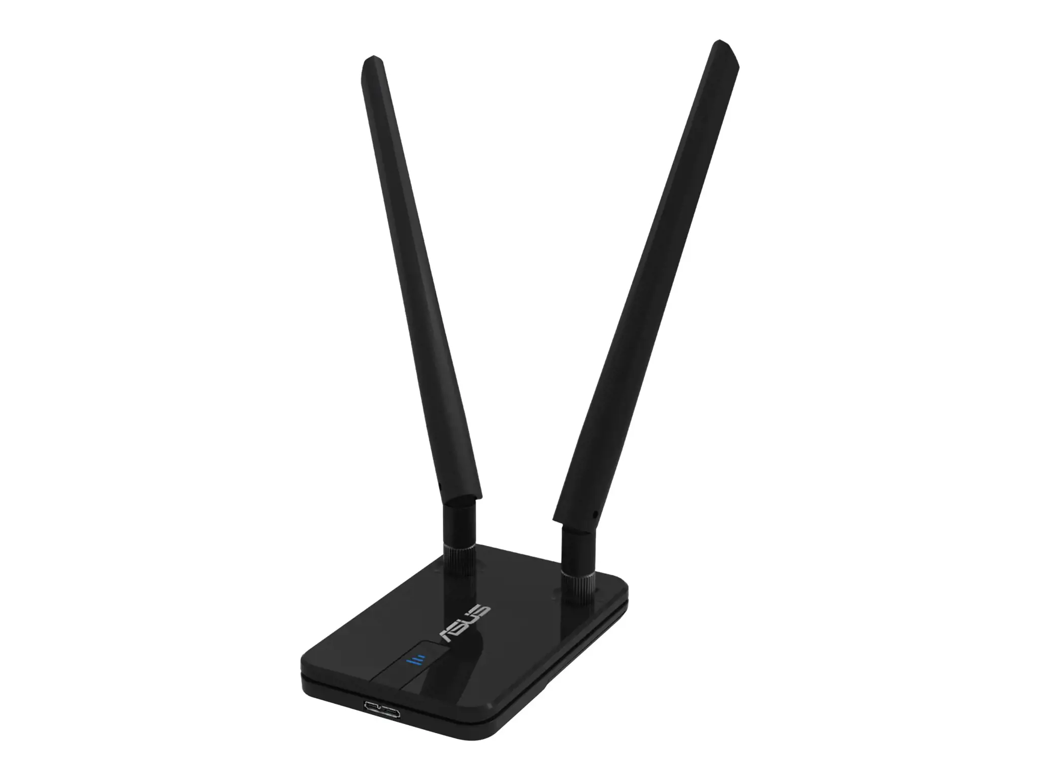 ASUS USB-AC58, "Wi-Fi 5" (802.11ac), dviejų dažnių (2,4 GHz / 5 GHz), 5G, juodas, nešiojamasis maršrutizatorius