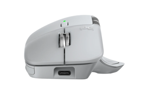 Logitech MX Master 4 Belaidė pelė RF Wireless + Bluetooth, 8000 DPI, Pale Grey