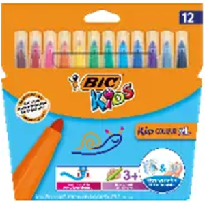 BIC flomasteriai KID Couleur XL, 12 spalvų rinkinys