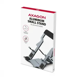 "Axagon STND-M PHONE / TABLET STANDAlumininis stovas 4" - 10,5" telefonams ir planšetiniams kompiuteriams. Penkios reguliuojamos padėtys.