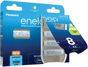 Panasonic Eneloop AA 2000mAh rechargeable - 8 pcs