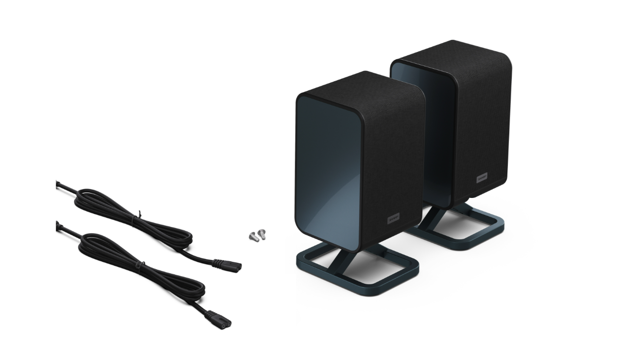 Sharp | 2.0.2 Wireless Rear Surround Speakers | HT-SPR52021(BK)