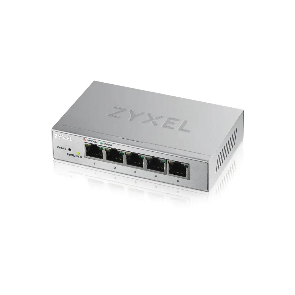 Zyxel GS1200-5, valdomas, Gigabit Ethernet (10/100/1000)