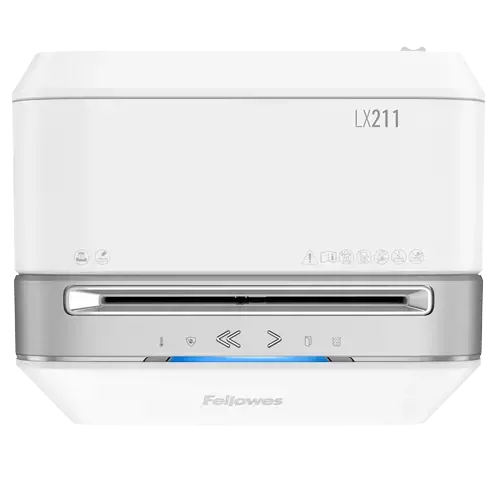 "Fellowes Powershred LX21", smulkinimas mikrokarpelėmis, 2 x 12 mm, 23 l, jutiklinis, 4 ratukai, 15 lapų