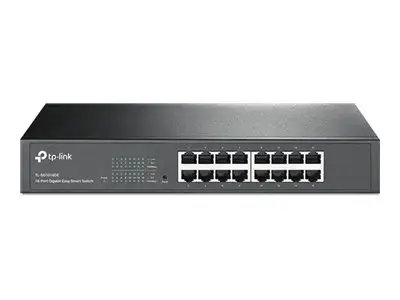"TP-Link" 16 prievadų "Gigabit Easy Smart" tinklo komutatorius, valdomas, L2, "Gigabit Ethernet" (10/100/1000), montuojamas į stovą, 1U