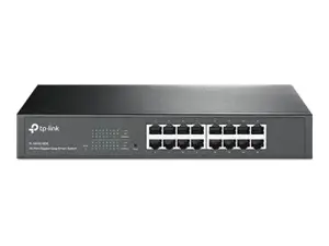 "TP-Link" 16 prievadų "Gigabit Easy Smart" tinklo komutatorius, valdomas, L2, "Gigabit Ethernet" (10/100/1000), montuojamas į stovą, 1U