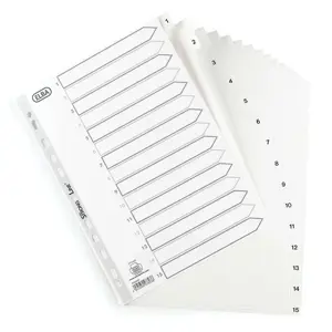 Skiriamieji lapai ELBA Strong-Line , 1-15, A4, PP