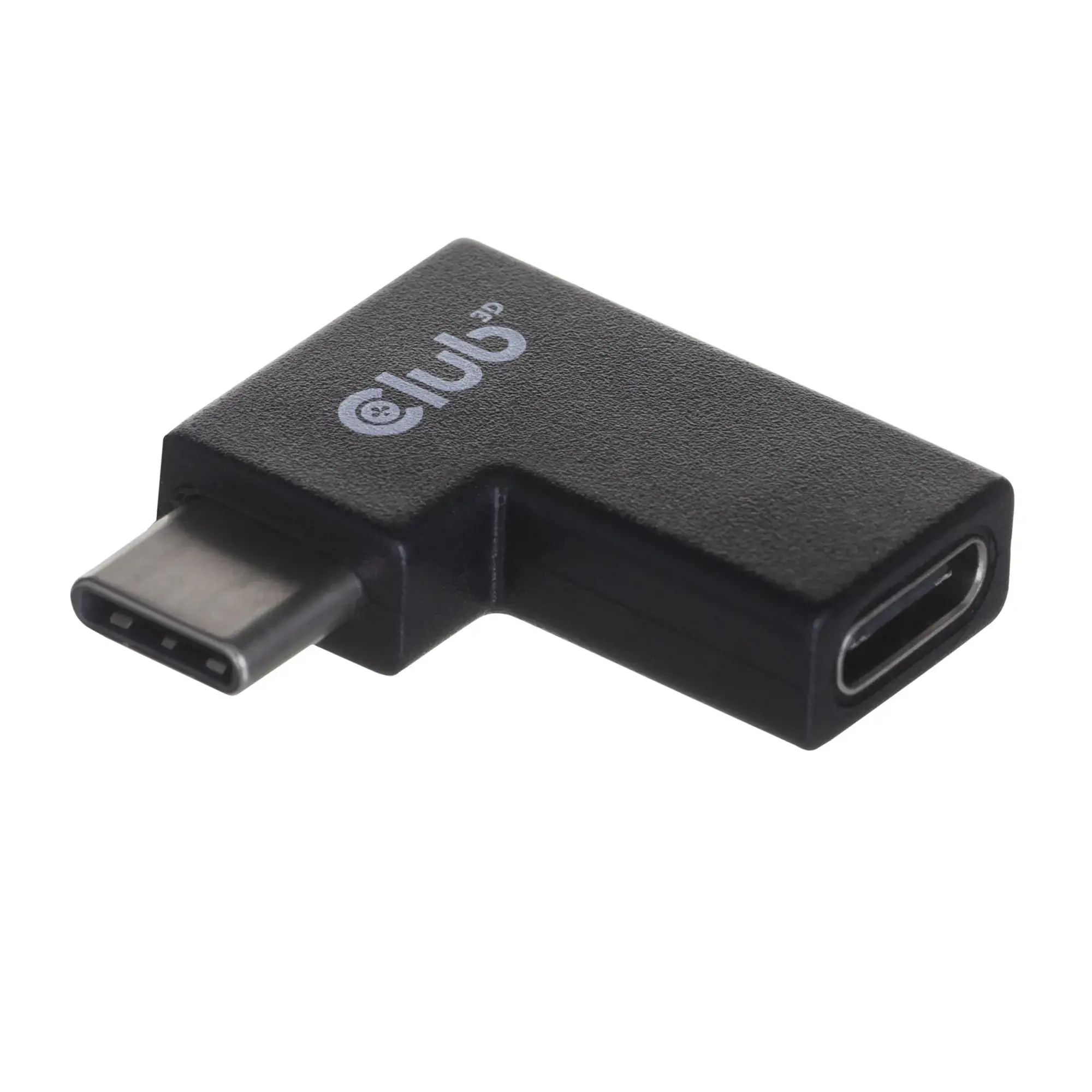 CLUB3D USB Type-C Gen2 Angled Adapter set of 2 up to 4K120Hz M/F, USB C, USB C, USB 3.2 Gen 2 (3.1 Gen 2)