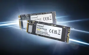 SSD INTENSO MI500 1TB M.2 NVMe 3D NAND Write speed 4500 MBytes/sec Read speed 5300 MBytes/sec 4mm T…