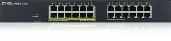 Zyxel GS1915-24EP, valdomas, L2, Gigabit Ethernet (10/100/1000), maitinimas per Ethernet (PoE), montuojamas į stovą, montuojamas ant sienos