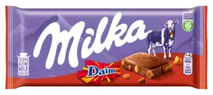 Pieniškas šokoladas su daim saldainiukais MILKA Daim, 100 g
