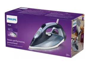 Philips 7000 series DST7020/20 HV Steam Iron Louros/Cotton Blue, Steam iron, SteamGlide Plus soleplate, 2 m, 250 g/min, Blue, 50 g/min