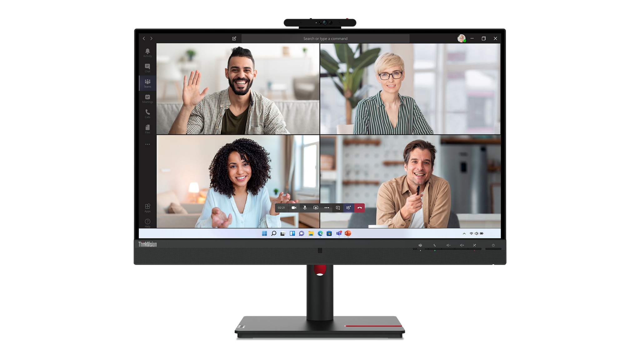 LENOVO T27hv-30 27 colių IPS 2560x1440 16:9 75Hz 300cd/m2 4 ms HDMI DP DP DP USB-C 3.2 G1 4xUSB 3.2 G1 USB-C 3.2 G1 USB-C 3.2 G1 RJ45 2x5W Raven Black