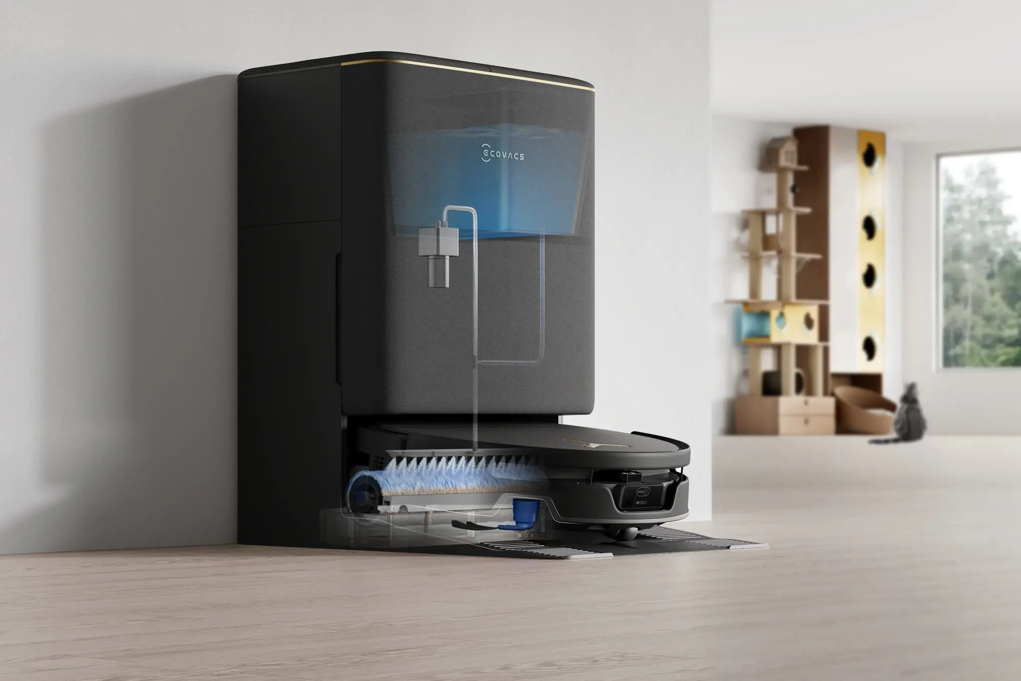 Dulkių siurblys-robotas Ecovacs T90S PRO OMNI BLACK