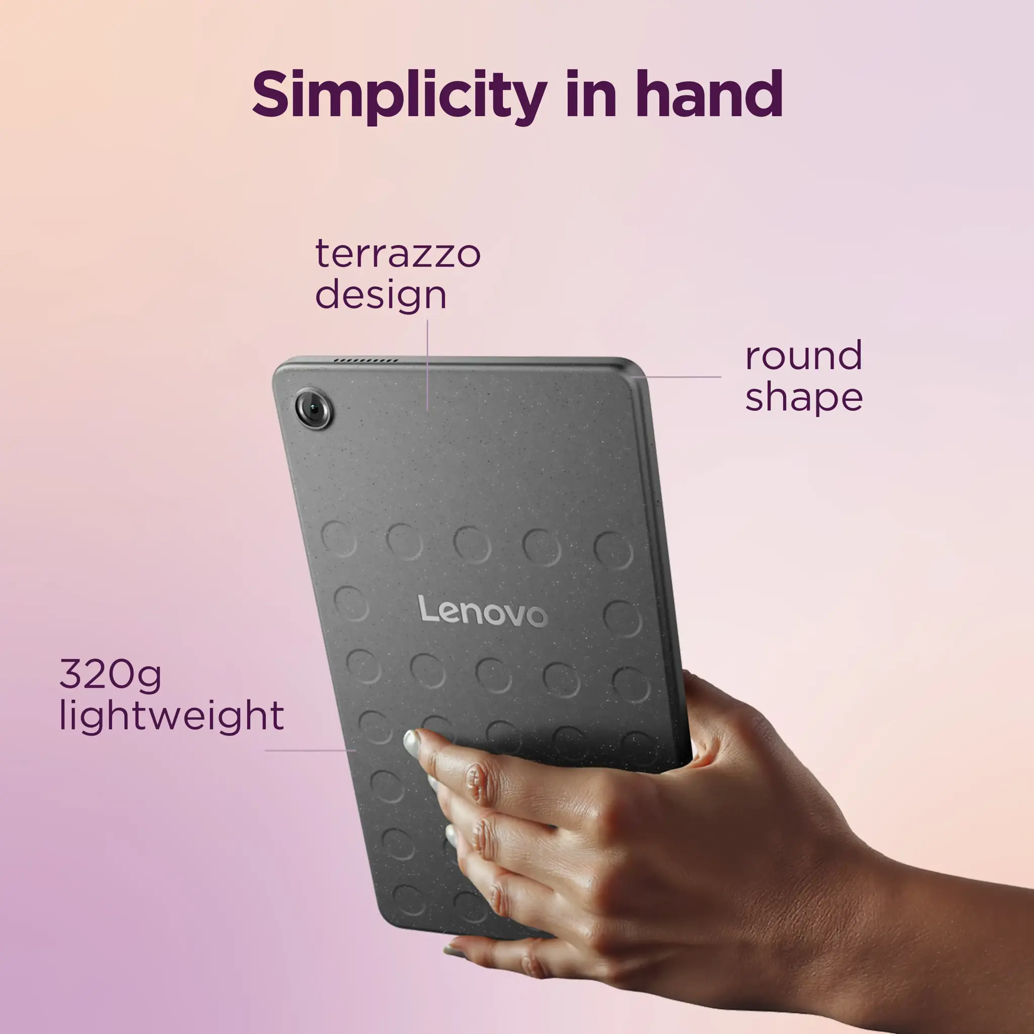 Lenovo Tab One 4G LTE (without power adapter) | ZAF10175SE | 8.7 " | Luna Grey | IPS | 1340 x 800 pixels | MediaTek | Helio G85 | Soldered LPDDR4x GB | 4 | 64 GB | 4G | Wi-Fi | Front camera | 2 MP | Rear camera | 8 MP | Bluetooth | 5.3 | Android | 14 (OS upgrades until Android 16 and 4 years security patches) | Warranty 24 month(s) | Clear Case, USB-A to USB-C cable, Manual